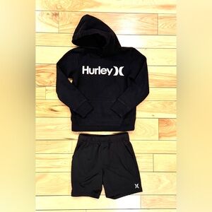 Hurley Black Hoodie and Shorts Set, BOYS SIZE 8
No Flaws
